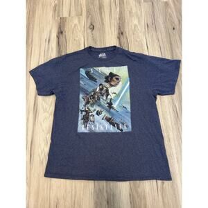 Star Wars Save The Resistance T-shirt Men's Blue Size Large
